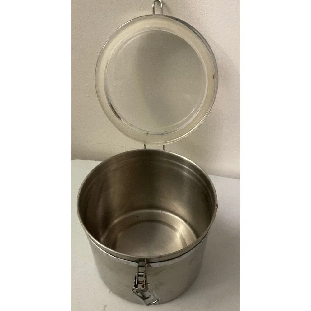 Stainless Steel Airtight Storage Canister with Clear Lid